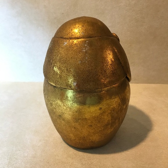 Rare BUDDAH UNIVERSAL 8" Approx GOLD FINISH PLASTER STATUARY Chest 2 PIECE - Picture 2 of 16